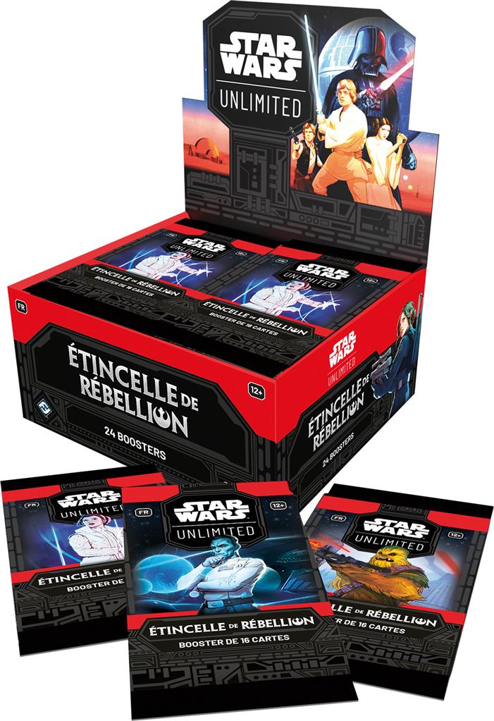 Star Wars Unlimited: Etincelle de Rebellion display de boosters (X24) en Francais