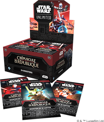 Star Wars Unlimited: Crépuscule de la République display de boosters x24 en Francais
