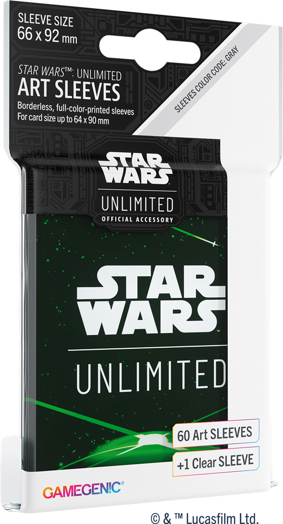 Star Wars Unlimited Art Sleeves  : Card Back Green