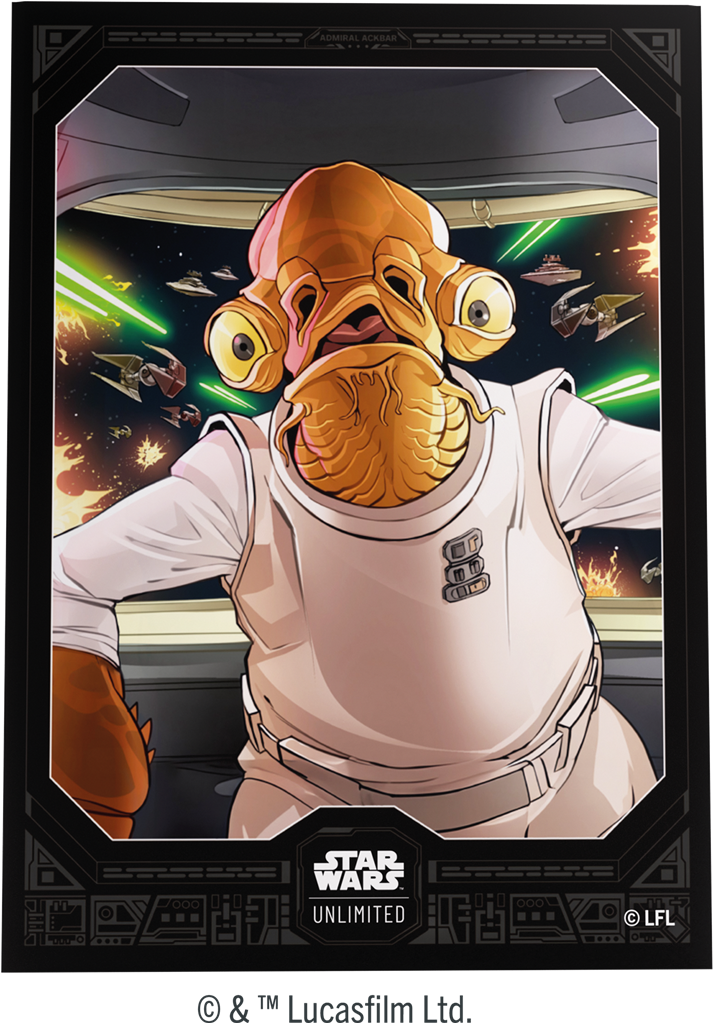 Star Wars Unlimited Art Sleeves  : Admiral Ackbar