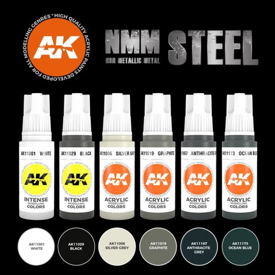 Acrylics 3GEN sets :Non Metallic Metal: Steel