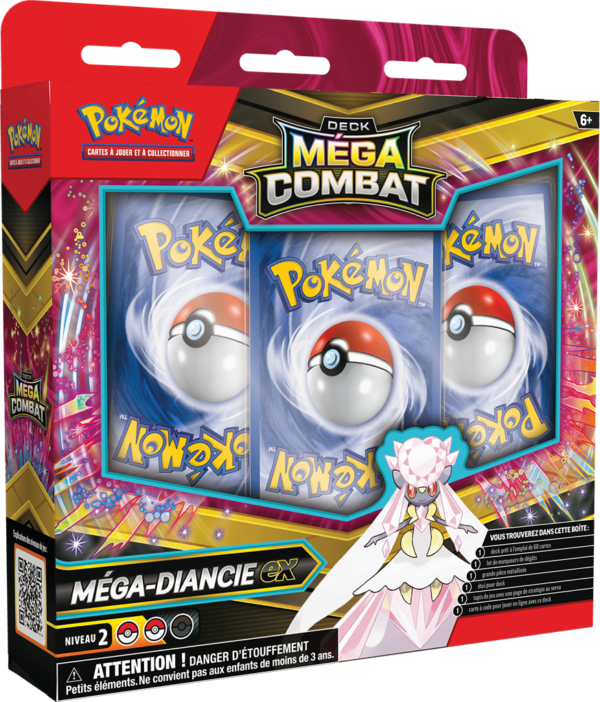Pokémon : Deck du Dresseur Pokémon - Q4 - Méga-Diancie-ex  (boîte un peu abîmée)