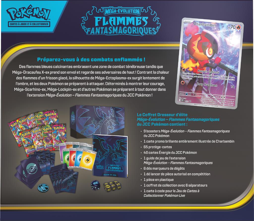 Pokémon ME02 : coffret Dresseur d'Elite Méga-Dracaufeu X-ex (Limité à un exemplaire par client) (LIVRAISON GRATUITE)