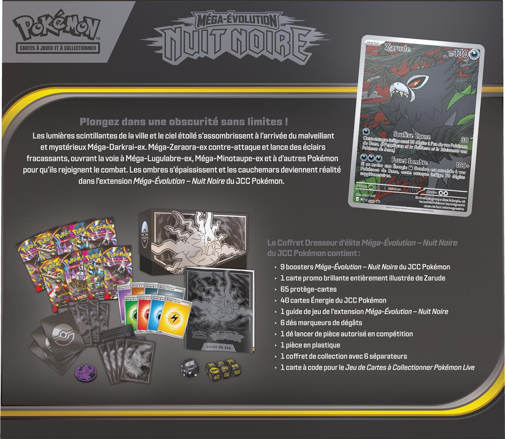 Pokémon ME05 - Nuit noire - coffret Dresseur d'Elite en Francais  (Un seul exemplaire par personne et par foyer) (Copie)