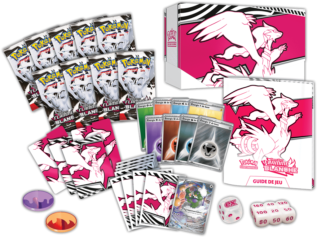 Pokémon : Coffret Dresseur d'Elite Flamme Blanche (LIVRAISON GRATUITE) (Limité à un exemplaire par client)