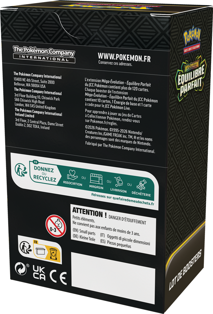 Pokémon ME03 : Booster bundle (6 boosters)  Méga-Evolution Equilibre Parfait en Francais