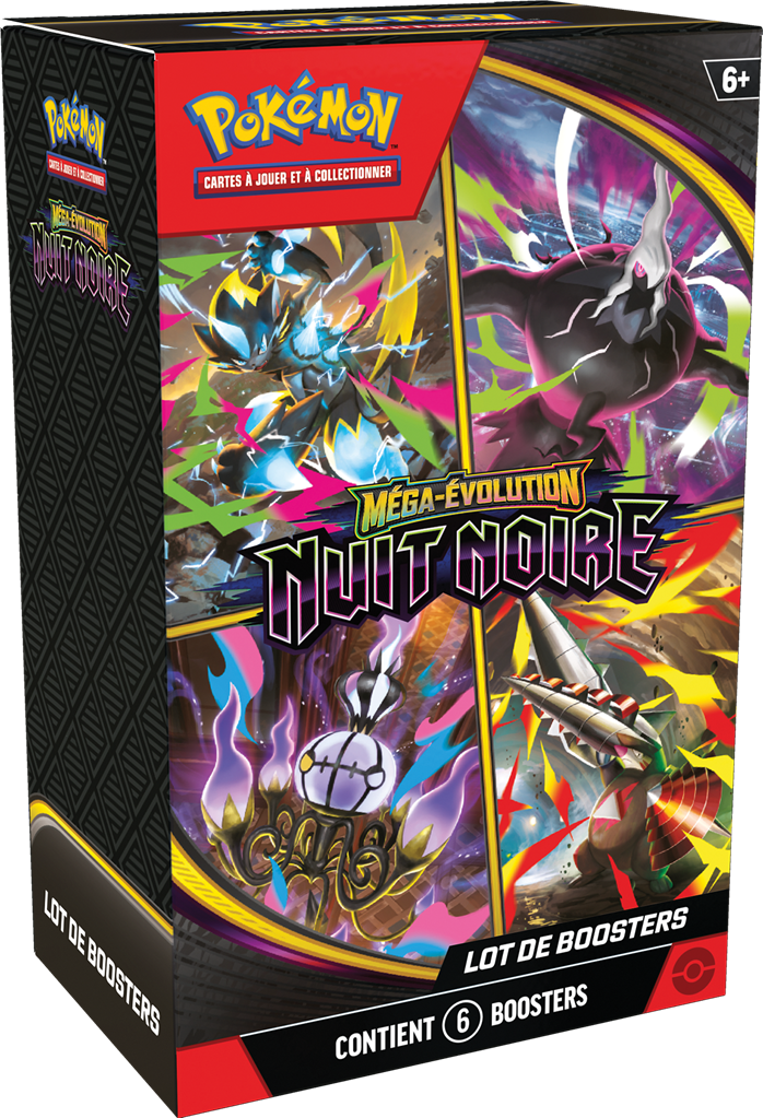 Pokémon ME05 - Nuit noire - Bundle - 6 boosters en Francais  (Un seul exemplaire par personne et par foyer)