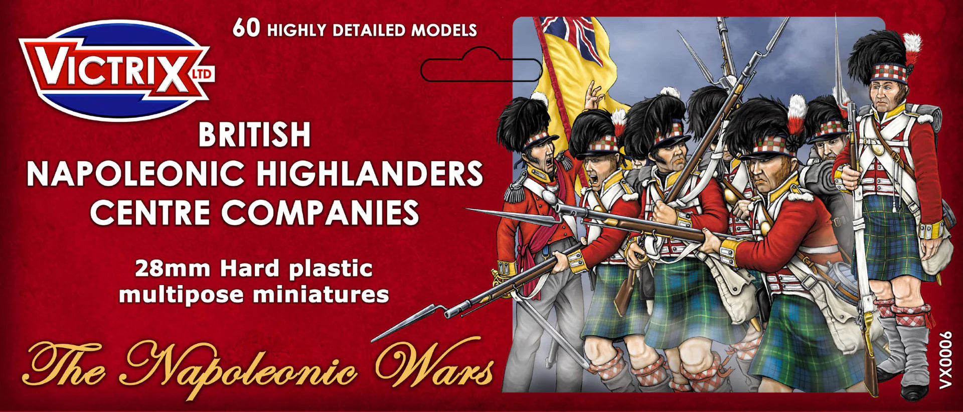 Victrix Miniatures 28mm Napoléonienne - British Napoleonic Highlander Centre Companies