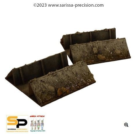 Sarissa Précision Trench System : Trench Straight (x2)