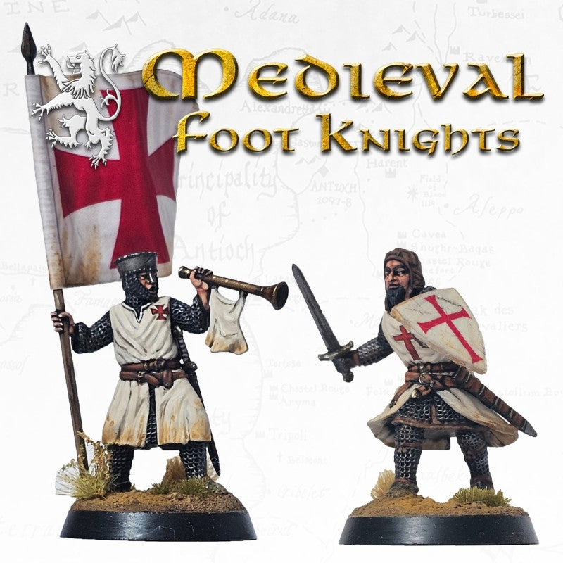 Victrix Miniatures 28mm Médiéval - Medieval Foot Knights (EN STOCK)