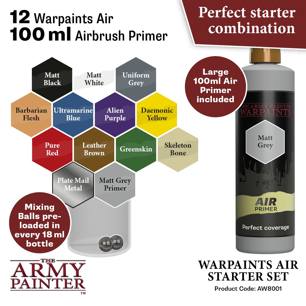 Army Painter : Warpaints Air Starter Set (Aérographe)