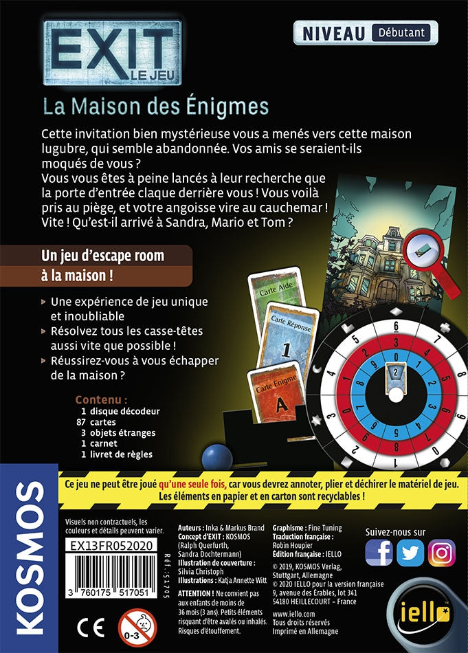 EXIT : La Maison des Énigmes (Débutant)