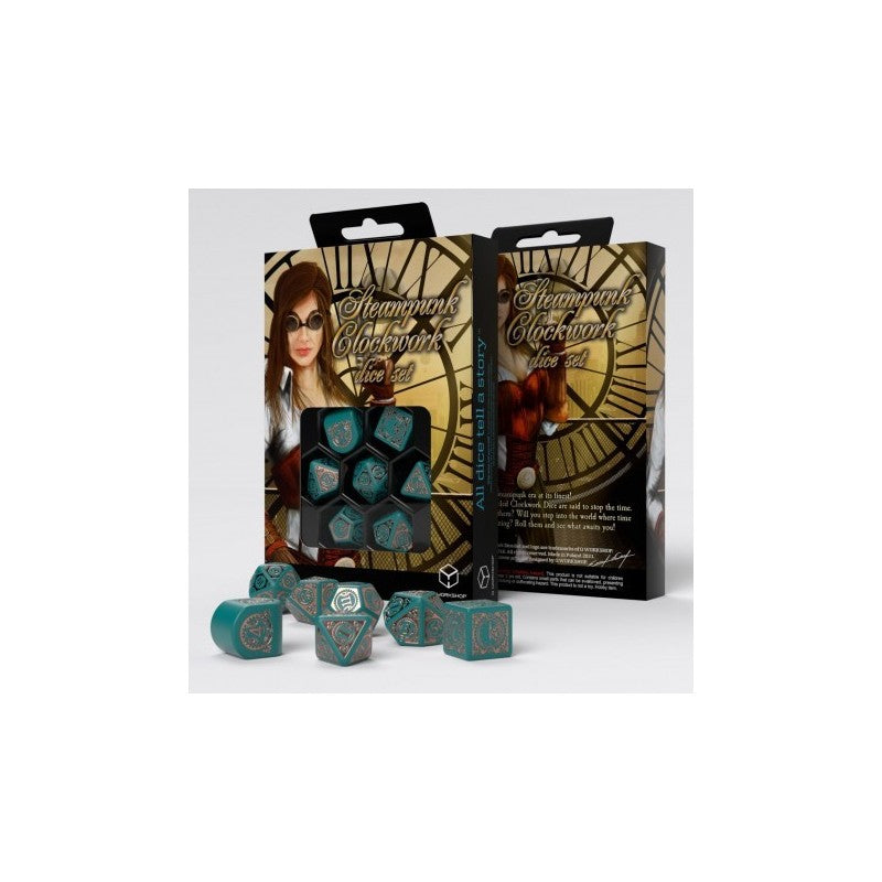 Set de Dés Engrenages Steampunk - Équipement de Navigation Moderne (7)