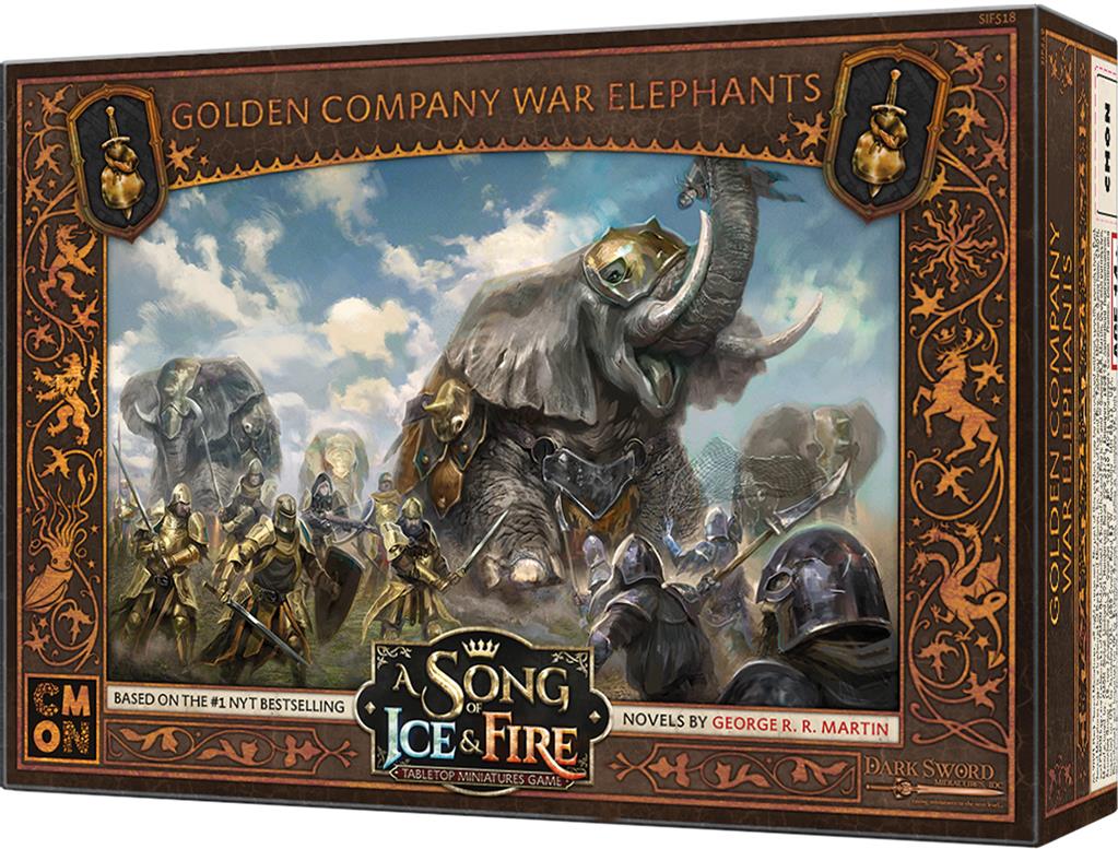 Trône de Fer Jeu de Figurine :  Eléphants de la Compagnie Dorée [N20]